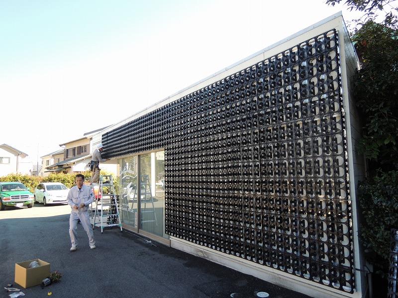 壁面緑化 【 屋外:カセット式壁面パネル使用 】 40の施工写真2