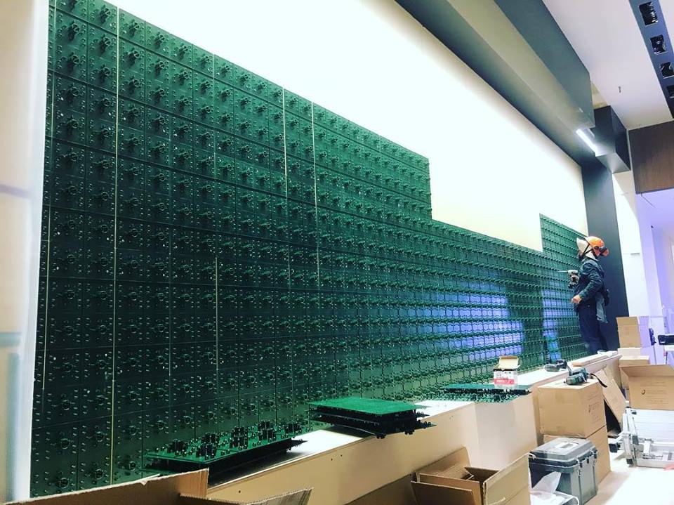 造花壁面緑化【Decopla使用】 24の施工写真2
