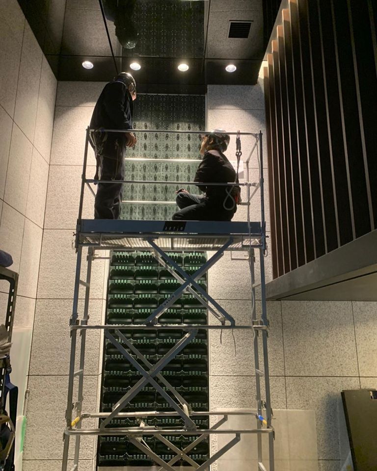 造花壁面緑化【Decopla使用】 27の施工写真2