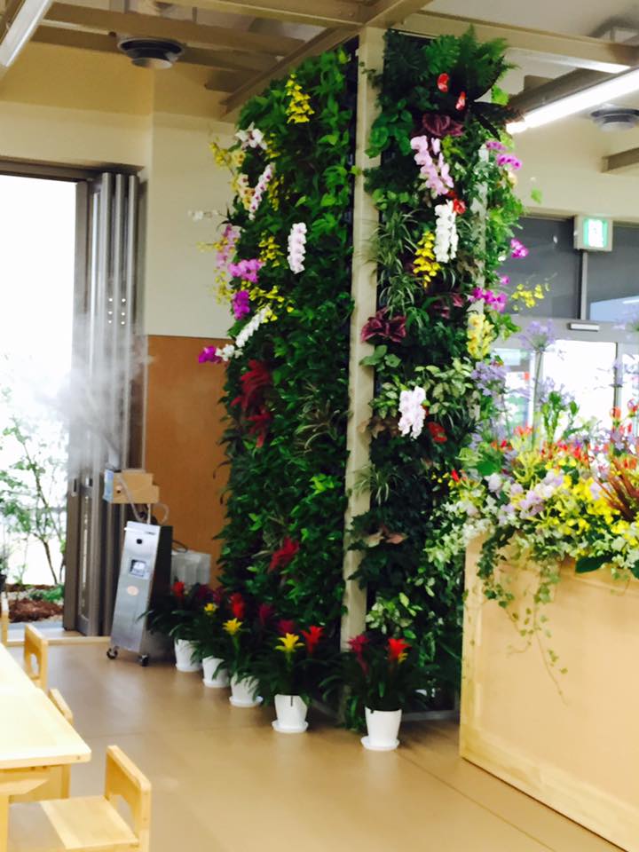 壁面緑化 【 屋内:プラティコ式壁面緑化パネル使用 】 116の施工写真4