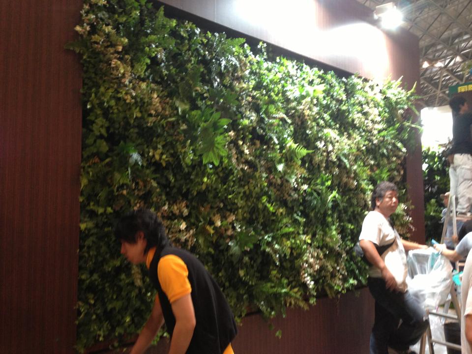 壁面緑化【屋内:プラティコ式壁面緑化パネル使用】174の施工写真