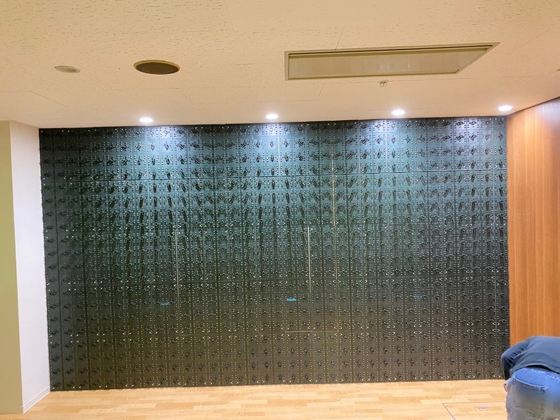造花壁面緑化【Decopla使用】117の施工写真2