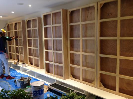壁面緑化 【 屋内:プラティコ式壁面緑化パネル使用 】 9の施工写真2